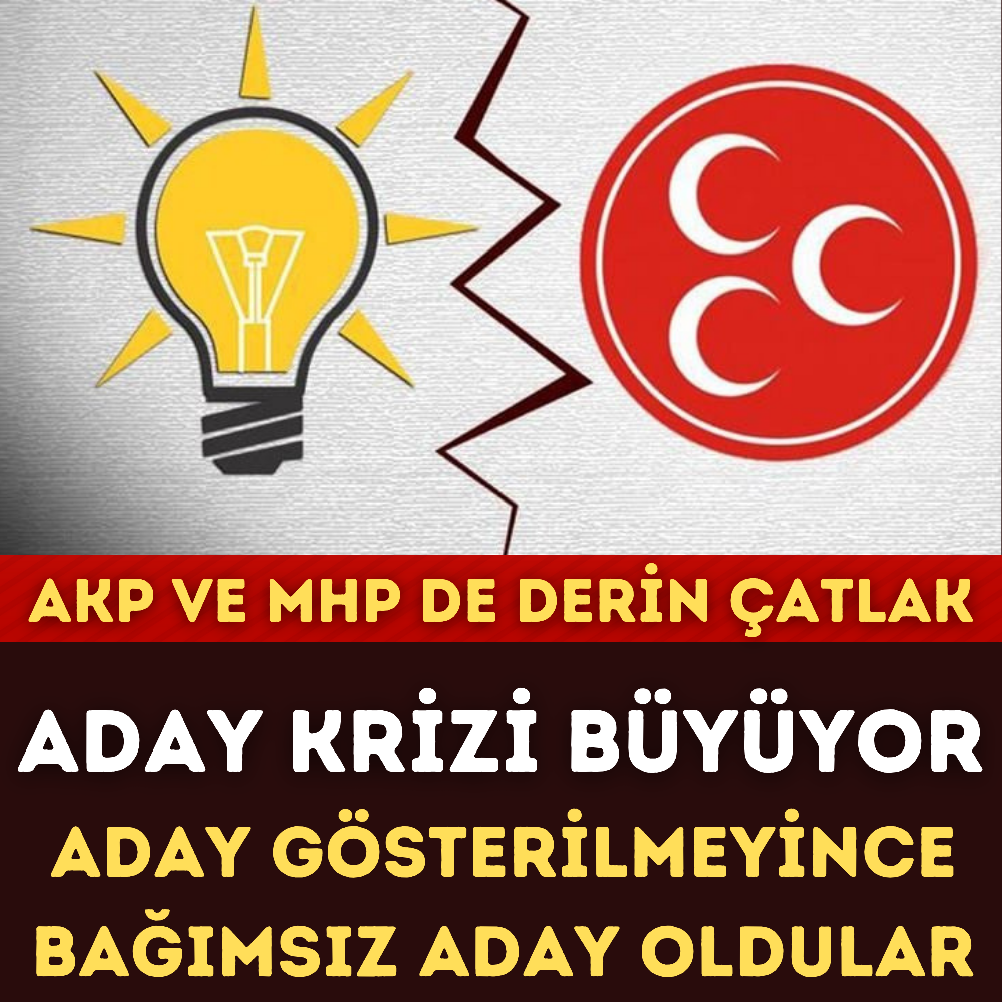 AKP ve MHP’de ‘adaylık’ çatlağı: Bağımsız aday oldular