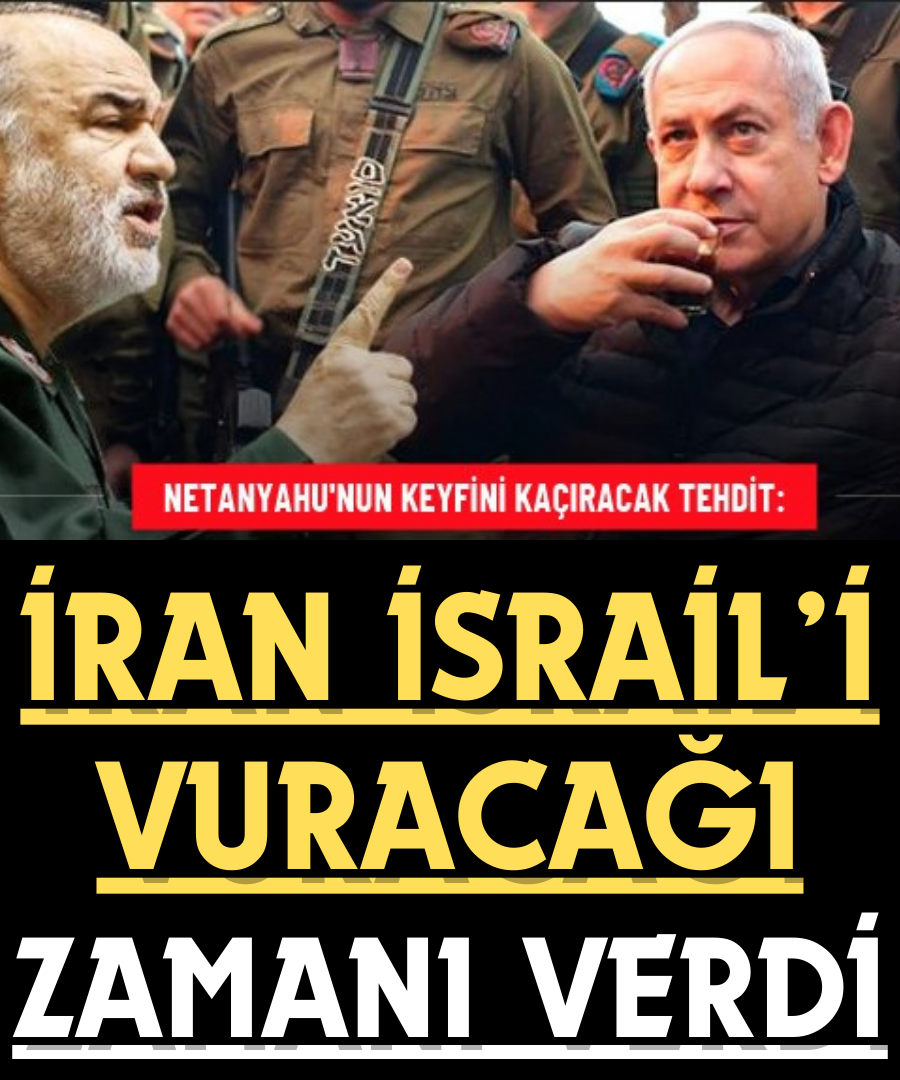 İran İsrail'i vuracağı zamanı verdi...