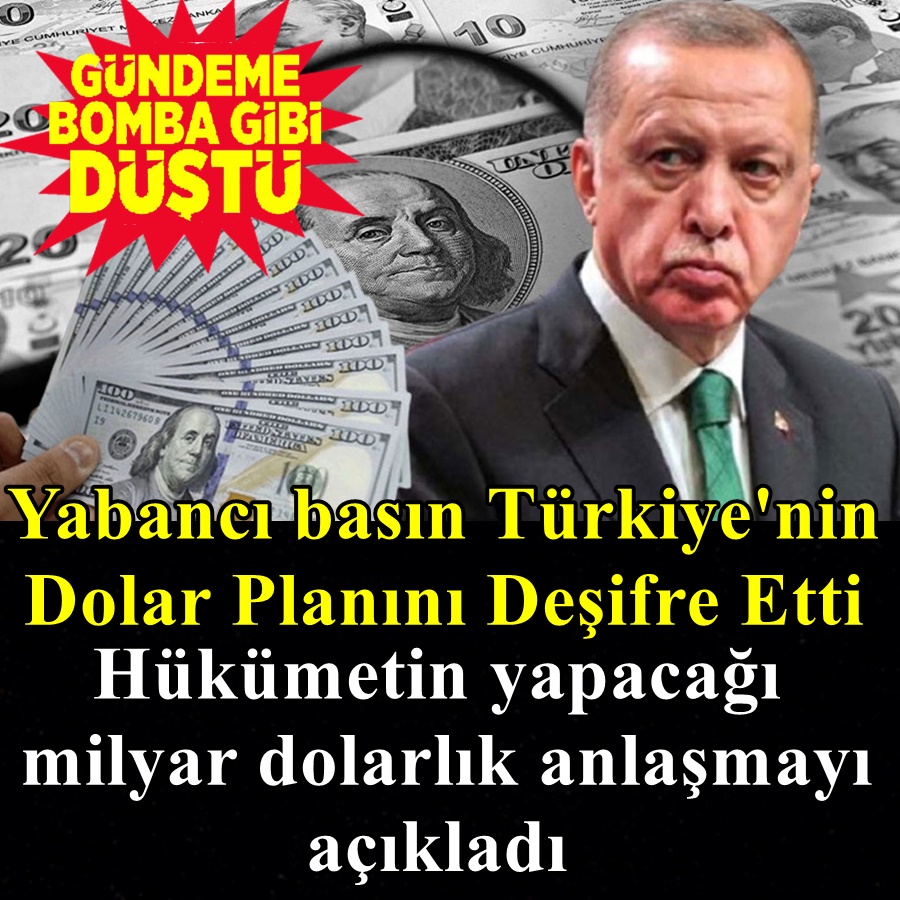 Yabancı basın Türkiye'nin dolar planını deşifre etti! 